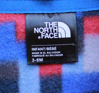 THE NORTH FACE ベビー フリース フーディー  モザイク柄