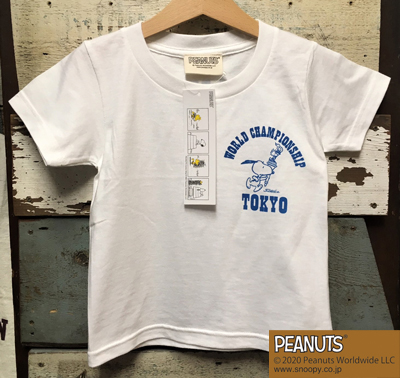 KIDS BUDDY 別注 PEANUTS スヌーピー キッズ Tシャツ WORLD CHAMPIONSHIP TOKYO